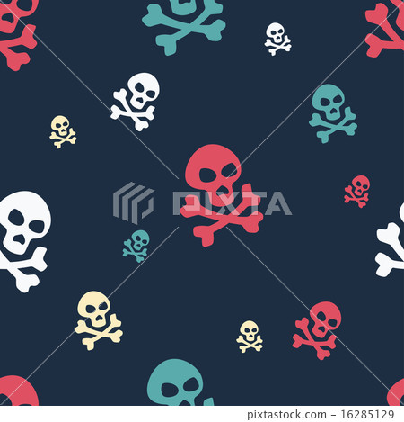 Skull Pattern Colored Skull Pattern Colored 16285129