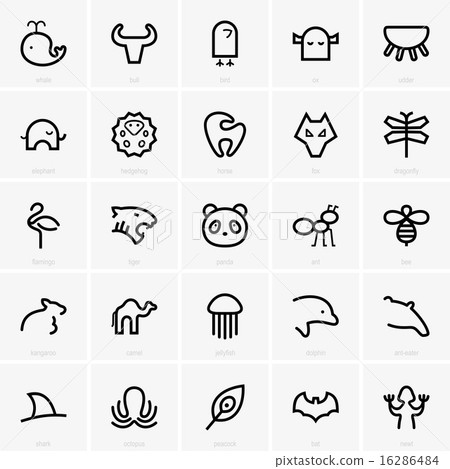 Animal icons 16286484
