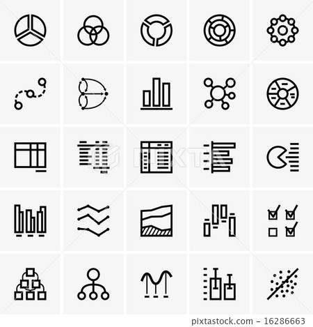 Business graph icons 16286663