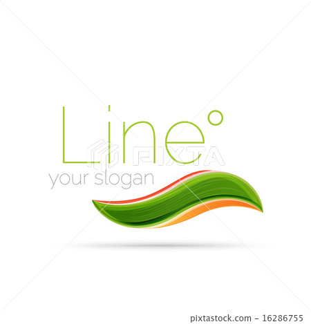 Abstract wave line logo 16286755