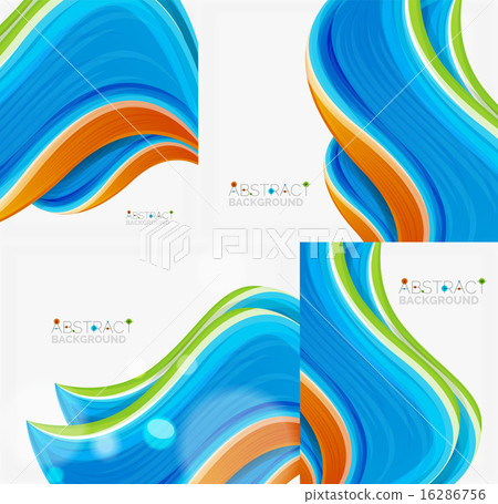 Abstract realistic solid wave background 16286756