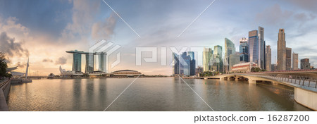 Singapore Skyline and view of Marina Bay Singapore Skyline and view of Marina Bay 16287200