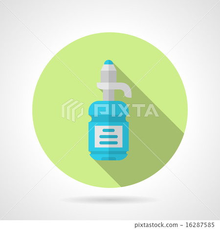 Water bottle flat round vector icon - Stock Illustration [16287585] - PIXTA