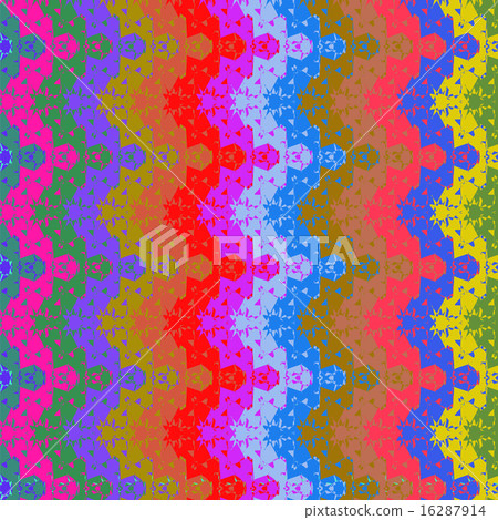 Colorful Retro Ornament. 16287914