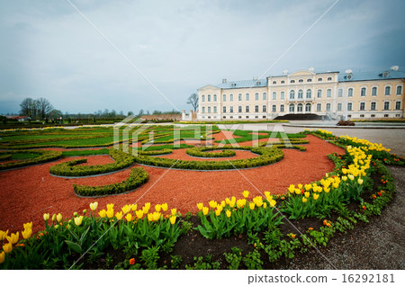 baroque style palace with French garden baroque style palace with French garden 16292181