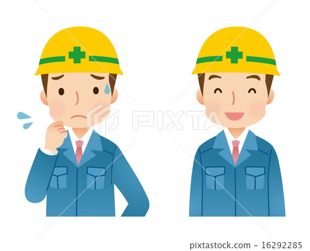 建造場所工作者男性表情集合 16292285