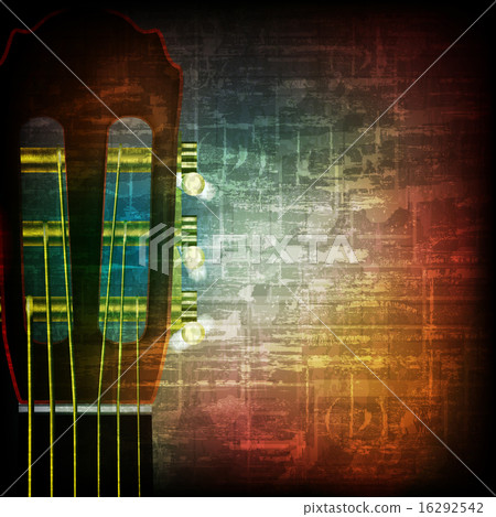 abstract grunge background with acoustic guitar abstract grunge background with acoustic guitar 16292542