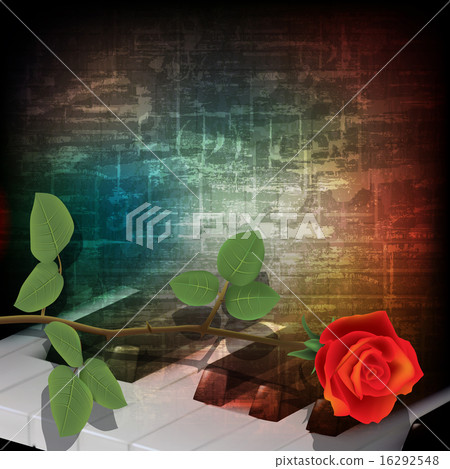 abstract grunge background with piano keys abstract grunge background with piano keys 16292548