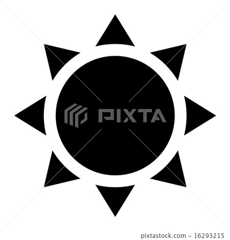 图库插图 天气图标 象形文字 太阳