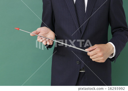 Male hand with indicator stick Male hand with indicator stick 16293992