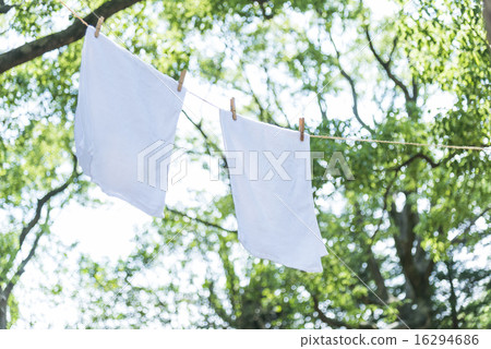 新鮮的洗衣圖像毛巾 16294686