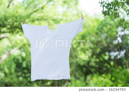 新鮮的洗衣圖像T卹 16294765