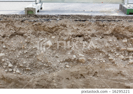 Cross section of road Cross section of road 16295221