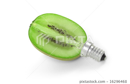 Kiwi lightbulb, concept of green energy 16296468