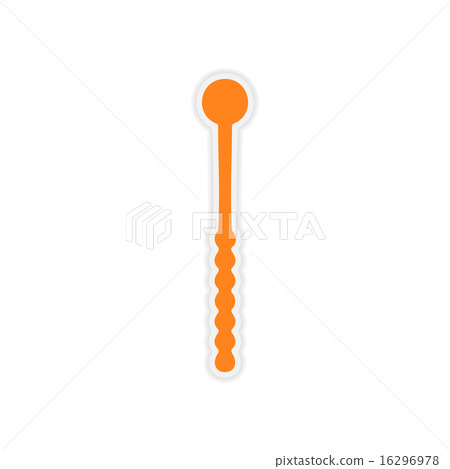 icon sticker realistic design on paper scrub brush hookah icon sticker realistic design on paper scrub brush hookah 16296978
