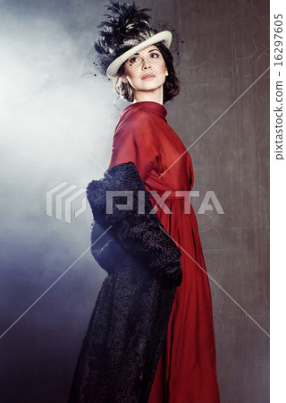 Young woman in retro syle 16297605