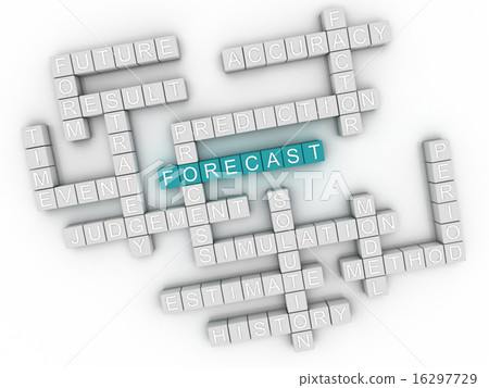 3d image Forecast issues concept word cloud  16297729