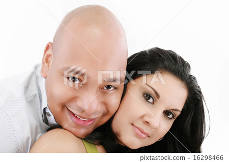 Portrait of a beautiful young happy smiling couple Portrait of a beautiful young happy smiling couple 16298466
