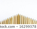 Wooden pencil isolated on white background 16299378