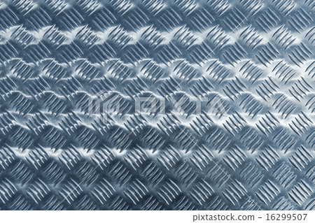 Diamond plate relief pattern blue toned 16299507