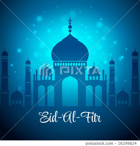Eid Al Fitr. Eid Mubarak. Vector background 16299824