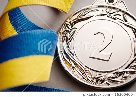 Silver medal in the foreground 16300400