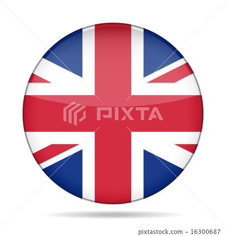 button with Great Britain flag button with Great Britain flag 16300687