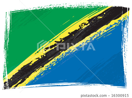 Grunge Tanzania flag 16300915