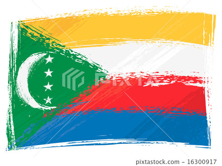 Grunge Comoros flag Grunge Comoros flag 16300917