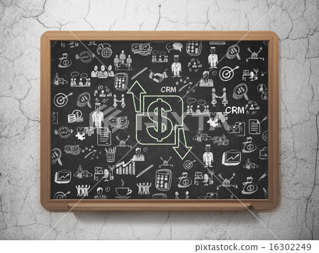 Business concept: Finance on School Board background Business concept: Finance on School Board background 16302249