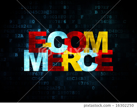 Finance concept: E-commerce on Digital background Finance concept: E-commerce on Digital background 16302250