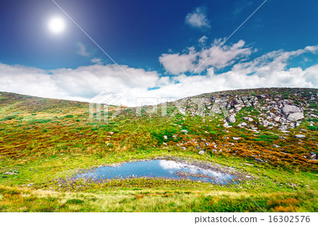 High mountain lake High mountain lake 16302576