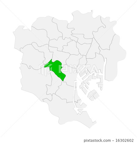 Tokyo Ward 23 Wards Stock Illustration