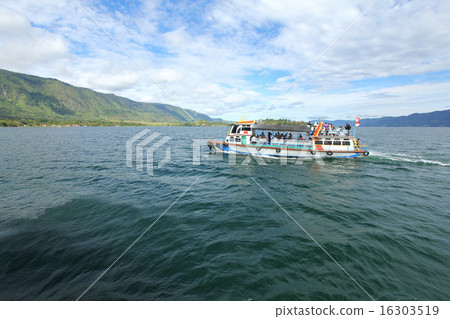 Ferry transport service at Lake Toba, Indonesia 16303519
