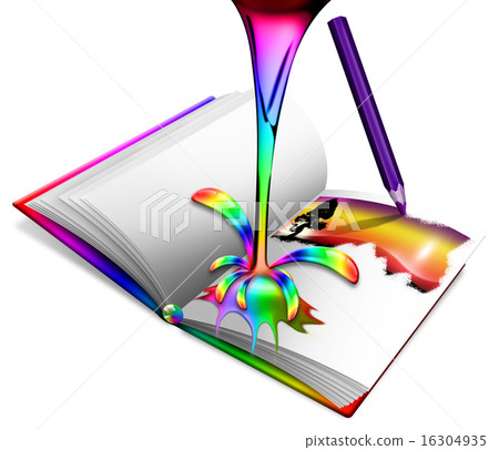 Colored sketchbook 16304935