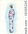 Yukata female rear appearance 16305245