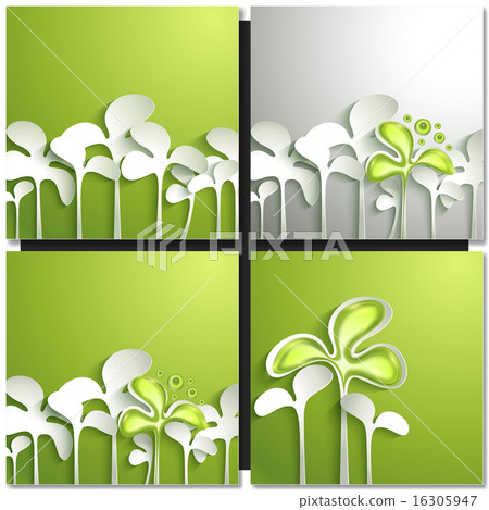 Eco green concept, spring card Eco green concept, spring card 16305947