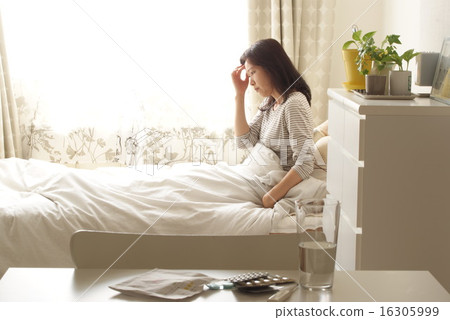 A woman in a bad physical condition A woman in a bad physical condition 16305999