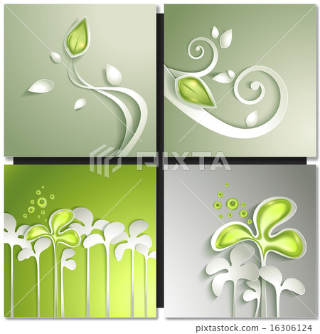 Eco green concept, spring card Eco green concept, spring card 16306124