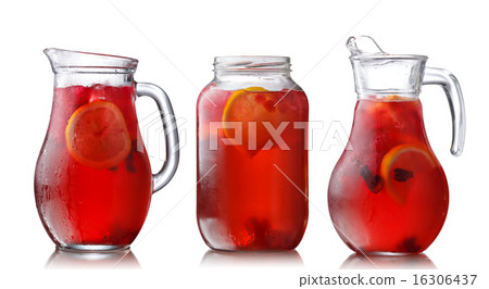 Jugs of hibiscus tea Jugs of hibiscus tea 16306437