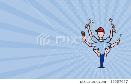 Business card Tradesman Carpenter Mechanic  16307657