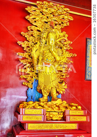 Interior view of Yonghegong Lama Temple. Beijing. 16307738