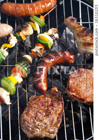 Grilling time, Grill, bright colorful vivid theme 16310203
