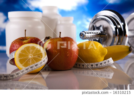 Weight loss, fitness, bright colorful tone concept 16310215