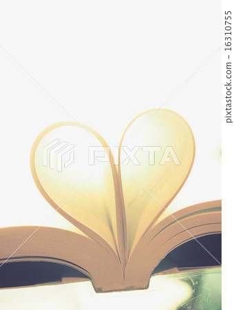 Book page in heart shape 16310755