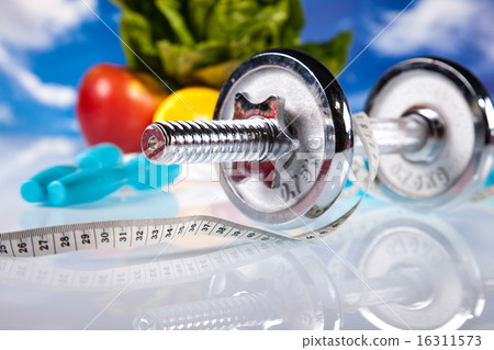 Weight loss, fitness, bright colorful tone concept 16311573