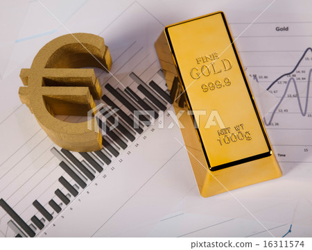Finance Concept, coins and gold 16311574