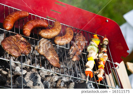BBQ, Grilling time, bright colorful vivid theme 16311575