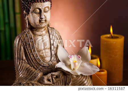 Buddha statue, vivid colors, natural tone Buddha statue, vivid colors, natural tone 16311587