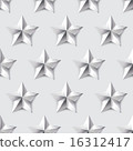 Silver star seamless background 16312417